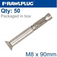 R-SPL SAFETY PLUS - COUNTERSUNK M8X90MM X50 PER BOX